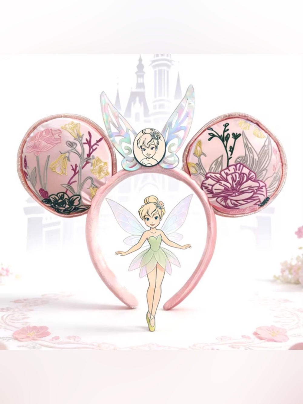Tinker Bell Pink Iridescent Minnie Ears Headband